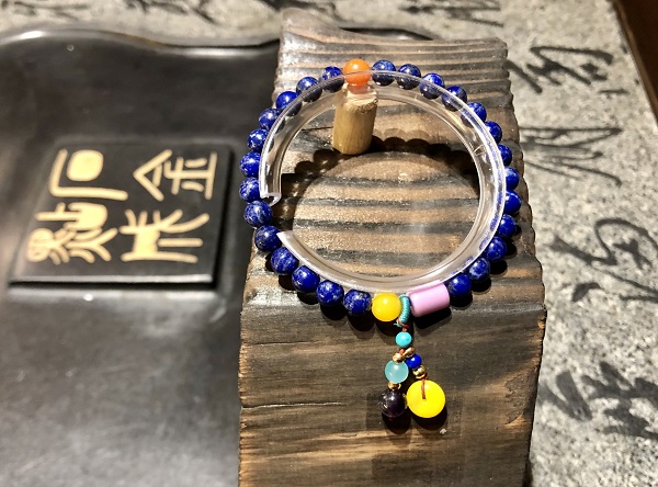 Vòng Đá Thanh Kim (Lapis Lazuli) Tự Nhiên Cao Cấp - VIP680